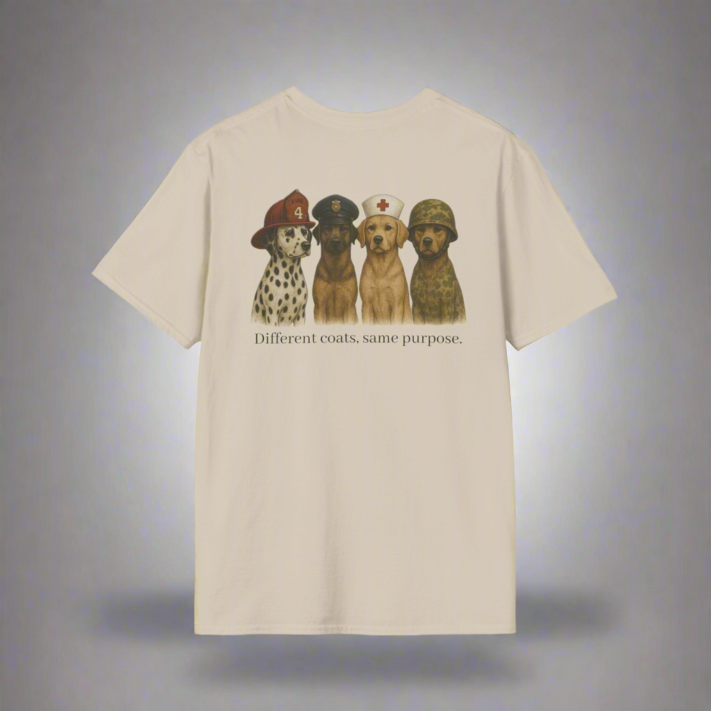 Different Coats, Same Purpose Tee