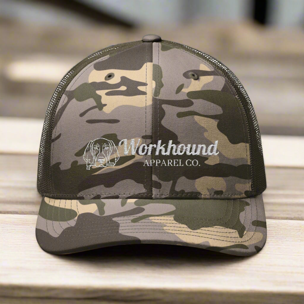 Workhound Camo Embroidered Trucker
