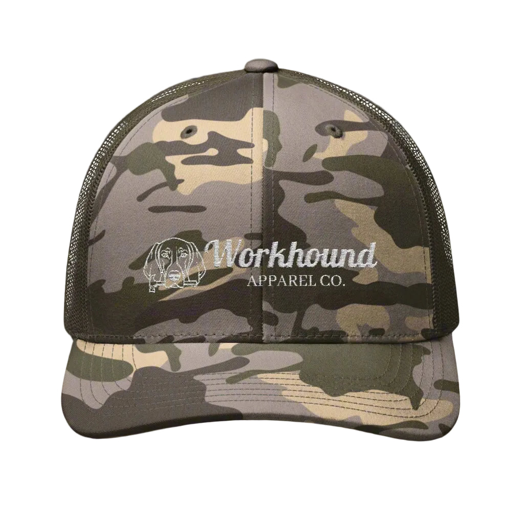 Workhound Camo Embroidered Trucker