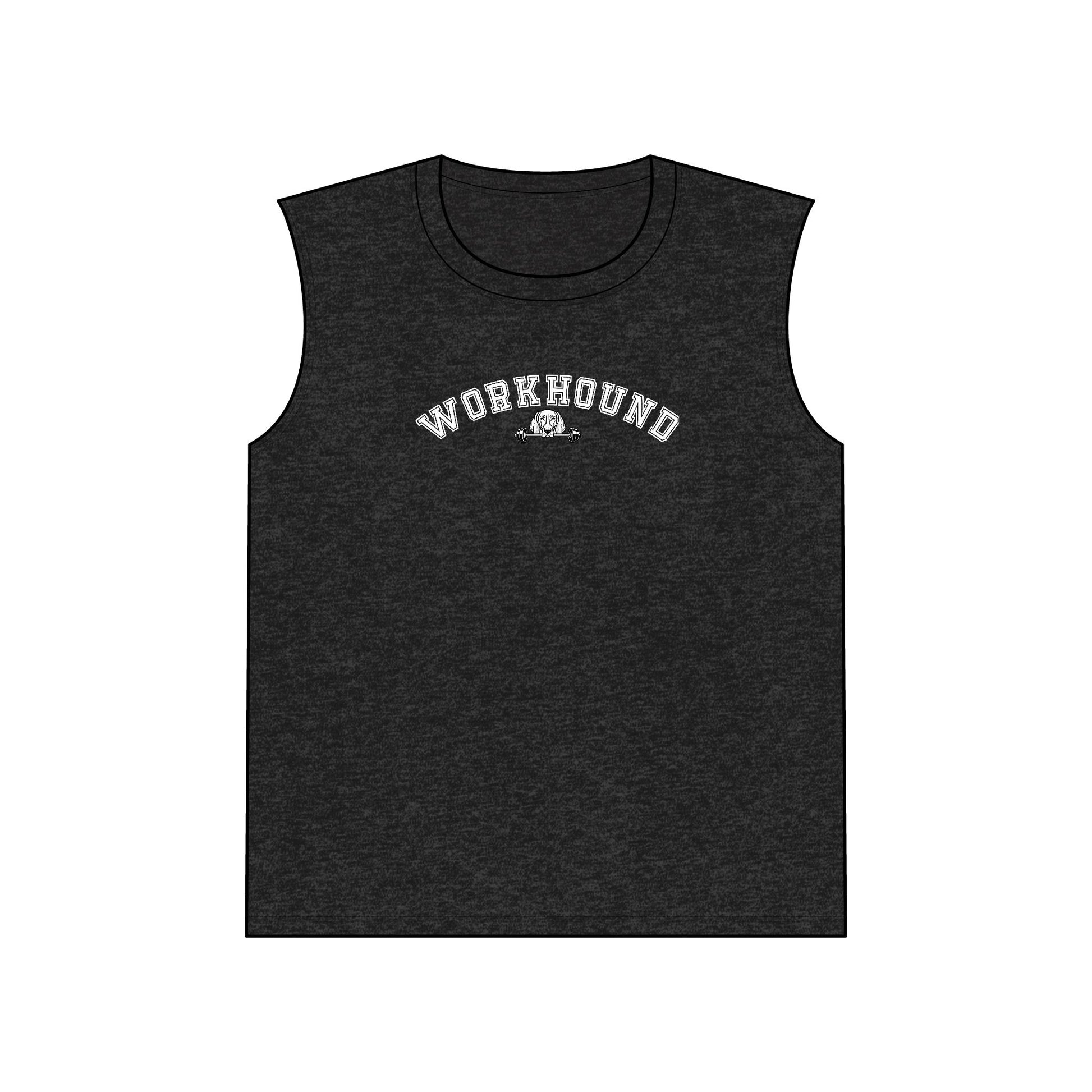 Workhound Muscle Tank — Vintage Text Gym Tank Top