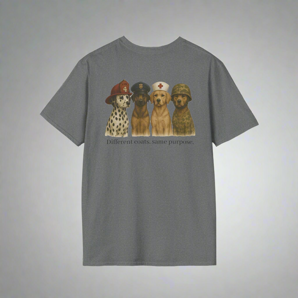 Different Coats, Same Purpose Tee