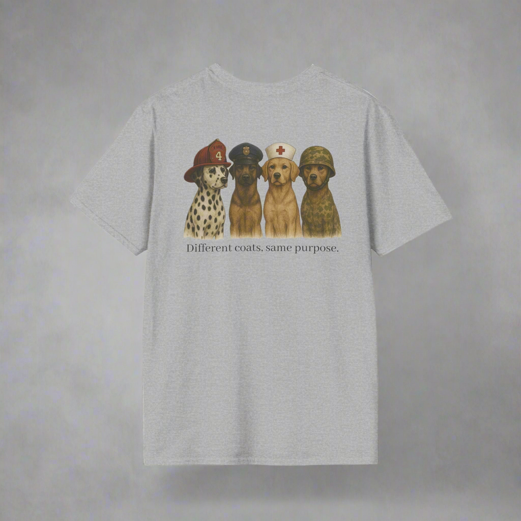 Different Coats, Same Purpose Tee
