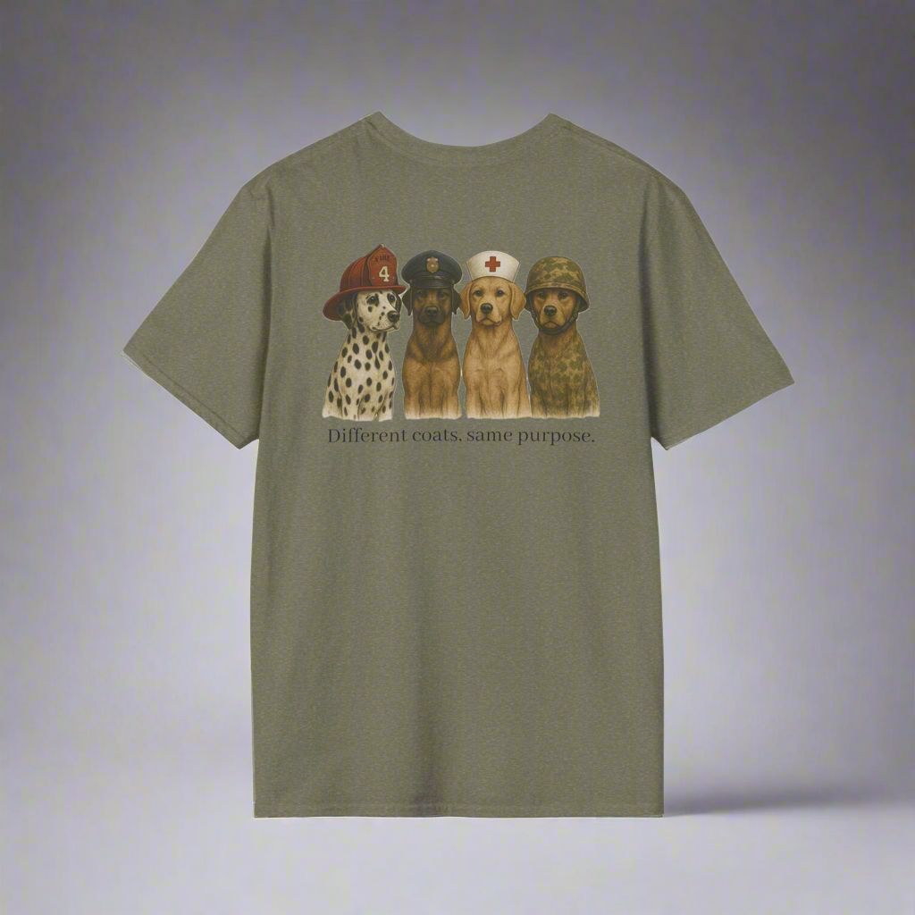 Different Coats, Same Purpose Tee